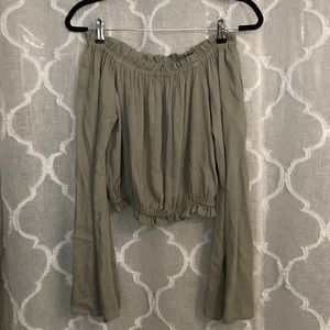 Off the shoulder flowy top